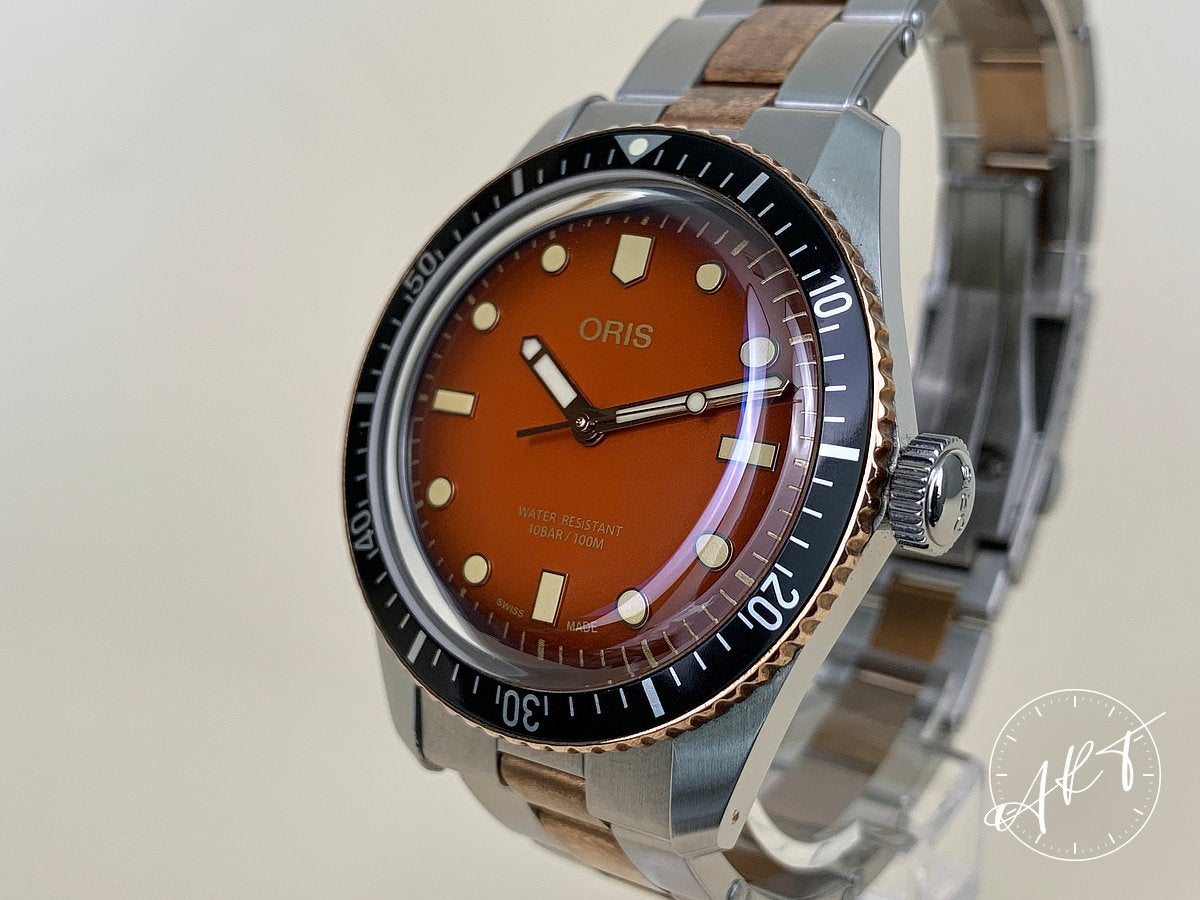 Oris Divers Sixty Five Honey for The Rake and Revolution Full