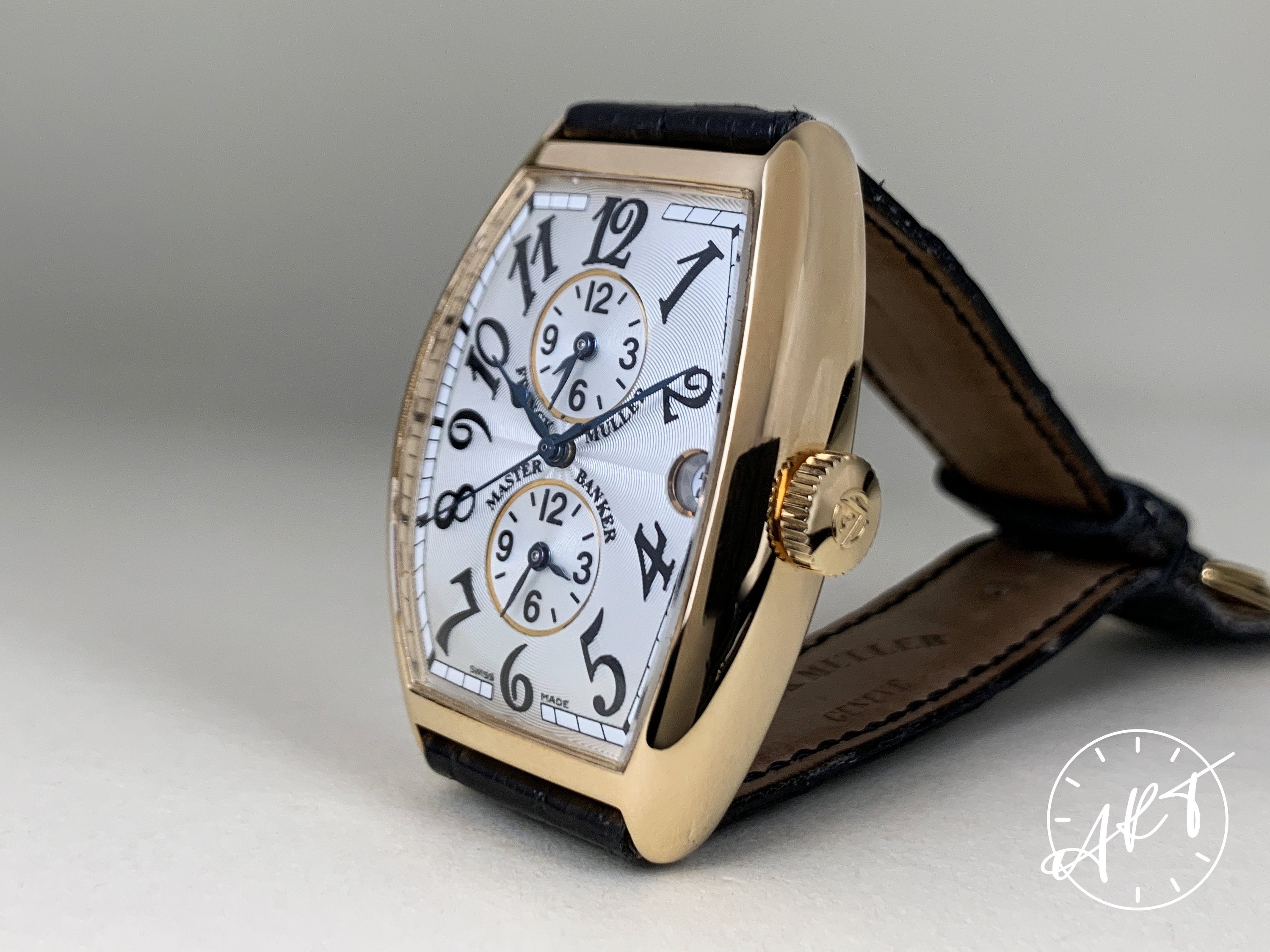 Franck Muller Master Banker 18k Gold Triple Time Zone Automatic Watch  6850MB | eBay